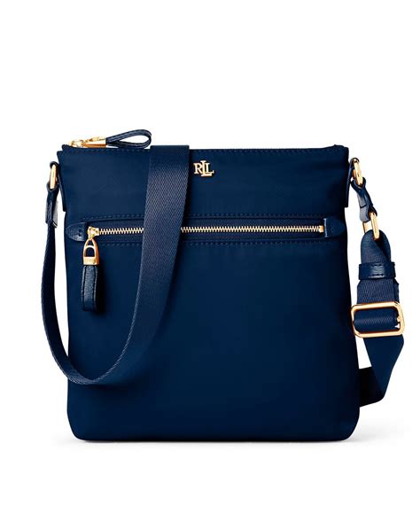 navy blue designer crossbody bag|navy blue nylon crossbody bag.